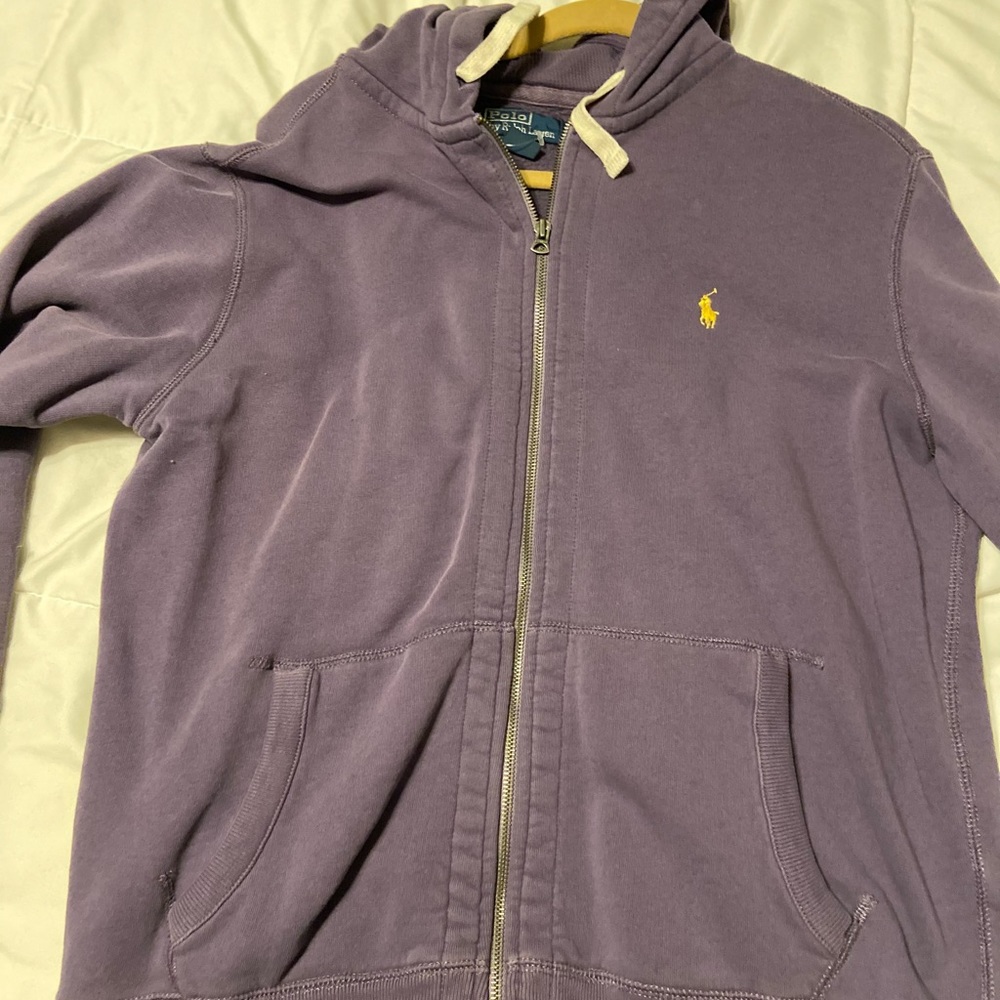 Polo zip up hoodie